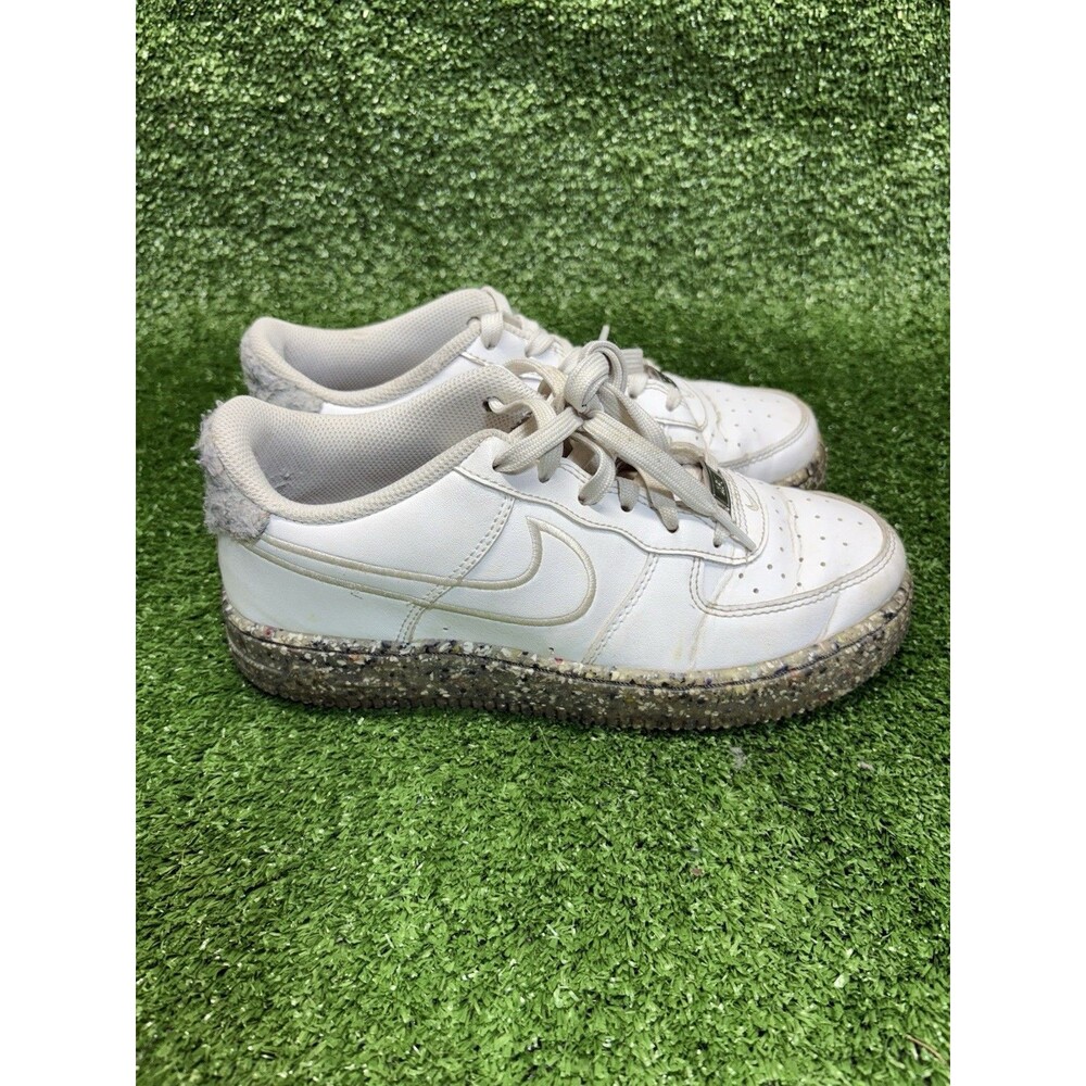 Nike Air Force 1 GS Recycled Wool Pack White Leather DB2813-100 Youth Size 5